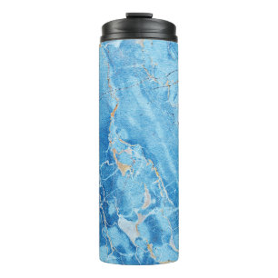 Marble Elegance: Natural Textured Surface. Thermal Tumbler