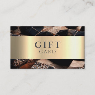 Marble Elegant White Faux Gold Beauty Gift Card