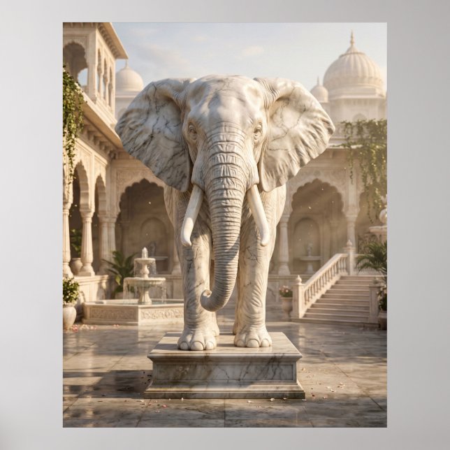 Marble Elephant Palace Sun Poster (Front)