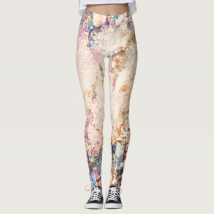 Marble Fluid Abstract Pattern Leggings