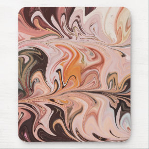 Marble Forms – Pink & Beige Soft Marble Mouse Pad