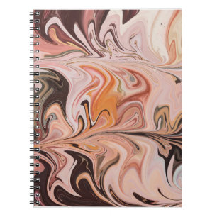 Marble Forms – Pink & Beige Soft Marble Notebook