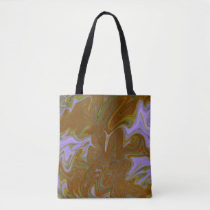 Marble Forms – Terracotta Warm Abstract Tote Bag
