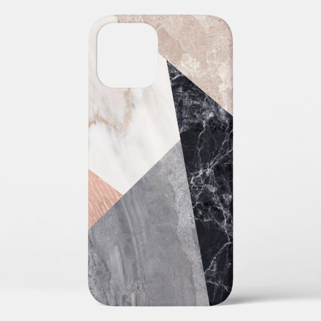 Marble Geometric Pattern Case-Mate iPhone Case (Back)