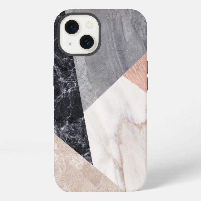 Marble Geometric Pattern   iPhone Case (Back)