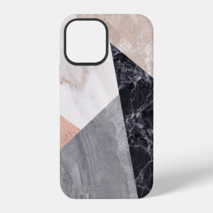 Marble Geometric Pattern iPhone 12 Case