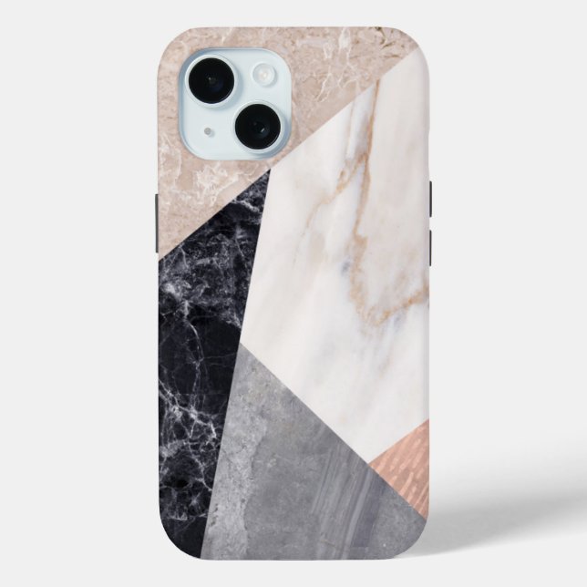 Marble Geometry Print Case-Mate iPhone Case (Back)