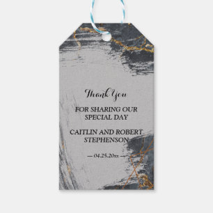 Marble Glitter Geometric  thank you Gift Tags