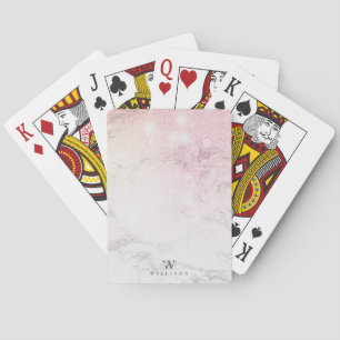 Marble Glitter Personalised design Playing Cards