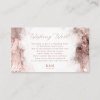 Marble Glitter Wishing Well V1 Rose Gold ID644