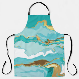 Marble, gold: abstract vintage background. apron