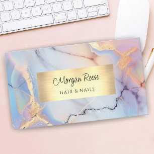 Marble & Gold, QR Code  Business Card