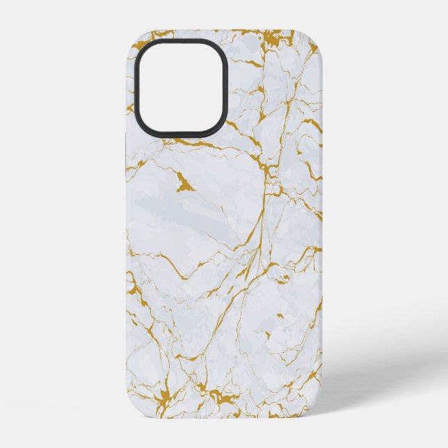 Marble Golden Texture Seamless Pattern iPhone Case (Back)