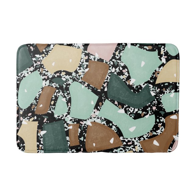  Marble Granite Texture    Bath Mat (Front)