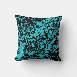 Marble Granite Texture Blue Cushion