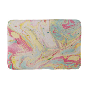 Marble Granite Texture Colourful    Bath Mat