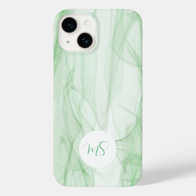 Marble Green Abstract Apple Samsung Phone Case (Back)