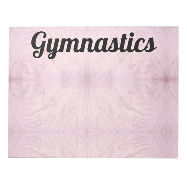 Marble Gymnastics Notepad (Front)