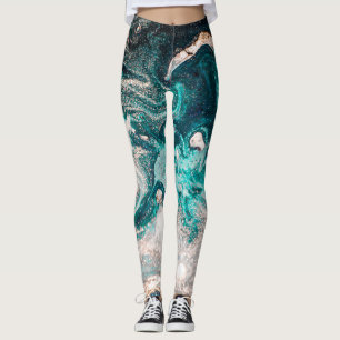 Marble Handmade: Traditional Luxury Texture. Leggings