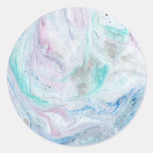 Marble I Classic Round Sticker