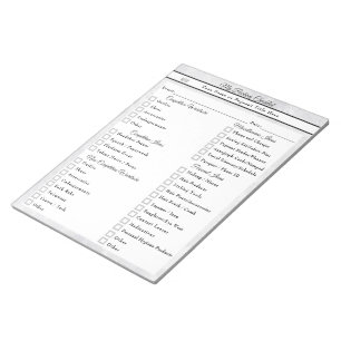 Marble Ice Custom Pageant Packing Checklist Notepad