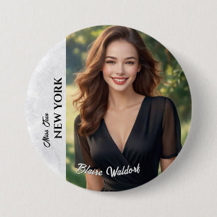 Marble Ice Pageant Button Pin