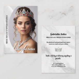Marble Ice Pageant Platform Business Card