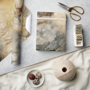 Marble Inspired Seamless Pattern Wrapping Paper