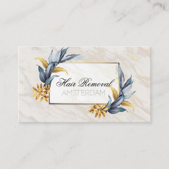  Marble Leafs Classic Business Card (Front)