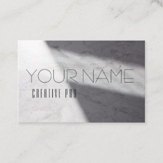 Marble light minimal modern business card