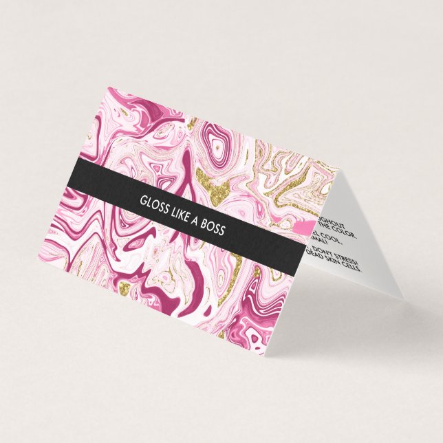 Marble Lip Product Distributor Business Card (Front)