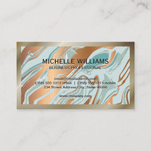 Marble Liquify Background Border Business Card