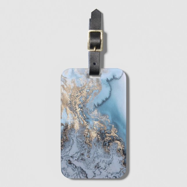 Marble Luggage Tag (Front Vertical)