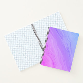 Marble Luxe – Blue and Purple Gradient Notebook