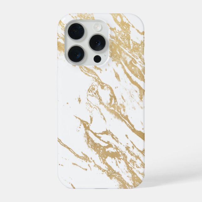 Marble Luxe Golden Phone Case (Back)