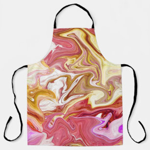 Marble Magic: Colourful Abstract Design Apron