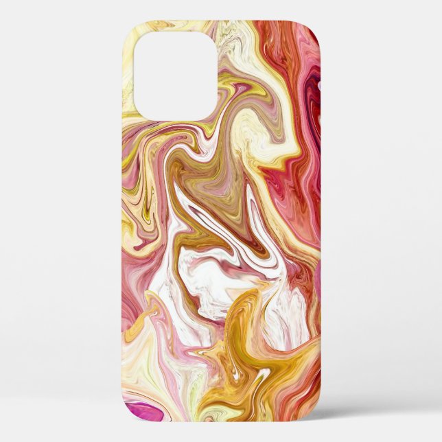 Marble Magic: Colourful Abstract Design Case-Mate iPhone Case (Back)