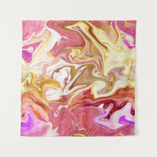 Marble Magic: Colourful Abstract Design Tapestry