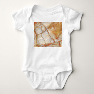 Marble Majesty: Glossy Elegance Baby Bodysuit