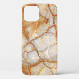 Marble Majesty: Glossy Elegance iPhone 12 Case