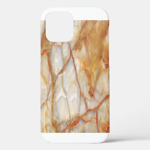 Marble Majesty: Glossy Elegance iPhone 12 Case
