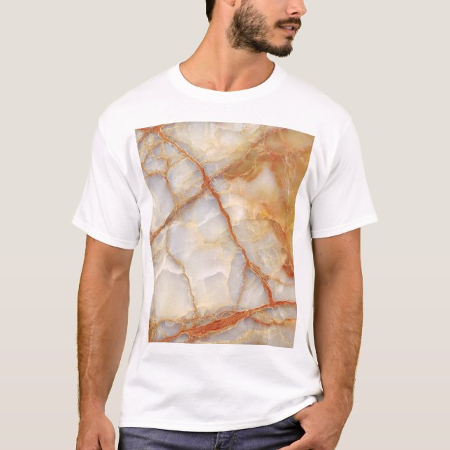 Marble Majesty: Glossy Elegance T-Shirt (Front)