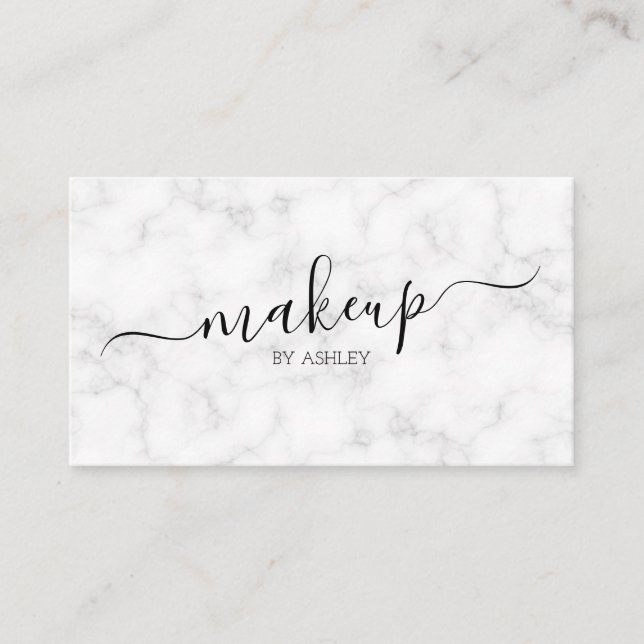 MARBLE Makeup Business Card (Front)