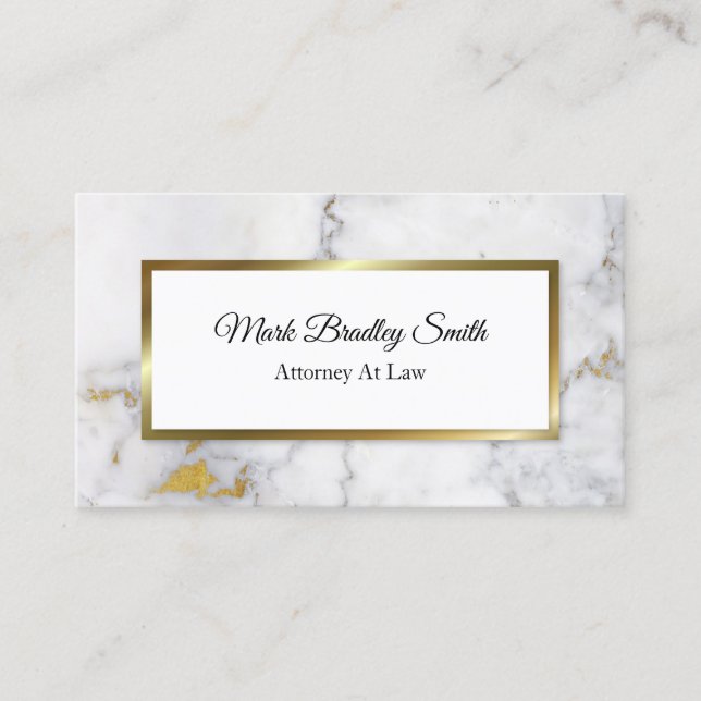 Marble Man Professional Business Card (Front)