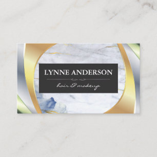 Marble Metallic Layers Business Card