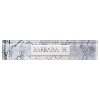 Marble Modern Name Elegant Trendy Business Nameplate