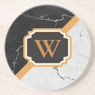 Marble Monogram Coaster