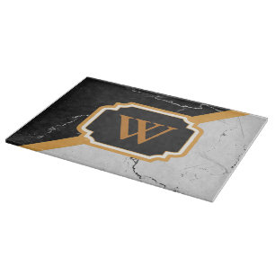 Marble Monogram Cutting Board