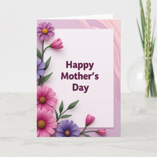 Marble Mothers Day Card