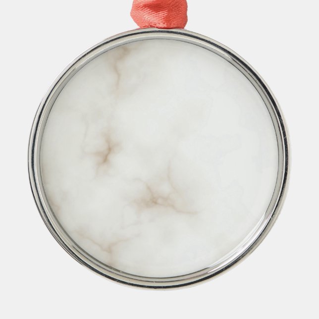 Marble Pastel Glitter Premium Round Ornament (Front)